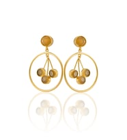 Kadir Jewellery 22 Ayar Altın Kaplama Vintage Küpe -El İşçiliği Ve Hipoalerjenik Küpe
