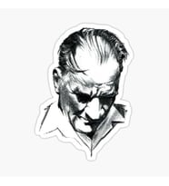 Atatürk Araba Sticker Yapıştırma 17Cm