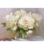 Duru Çiçek Sayılarla Boyama Seti 50x65 cm (Tuvale Gerili)