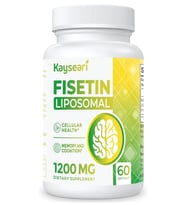Kaysearı Lıposomal Fisetin 1200mg Antioxidants Immunity Health Aging Cognitive Support 60 Capsul.Made ın Usa.