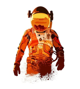 Marslı, Mars, Astronot, Uzay, Uzay Yolculuğu, Marslı, Kozmonot Tablo Ahşap Poster Dekoratif
