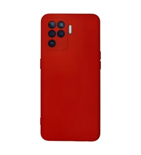 Oppo Reno 5 Lite Kılıf Nano içi Kadife Silikon - Kırmızı