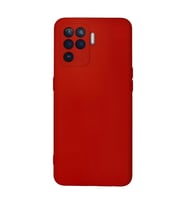 Oppo Reno 5 Lite Kılıf Nano içi Kadife Silikon - Kırmızı