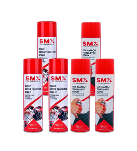 Susuz Motor Temizleme Spreyi 500 ml 3 Adet + Çok Amaçlı Temizleyici Köpük 500 Ml 3 Adet