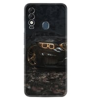 Tecno Spark 8T Kılıf Silikon Desen Özel Seri Black Car 1768