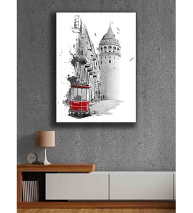 Koç stüdyo Modern tasarım kanvas tablo 50x70 (Çok Renkli)