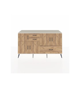 Kronos Konsol 5 Raflı 3 Çekmeceli 5 Kapaklı 176x59x99 Aytaşı-Çam