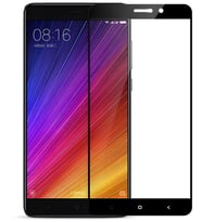 Xiaomi Mi 5S Plus Ekranı Tam Kaplayan Düz Cam Koruyucu (Siyah)