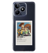 Realme C53 Uyumlu Toy Story Minimalist Poster Desenli Şeffaf Telefon Kılıfı
