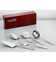 Nehir Deniz Sade 5 Parça Servis Takımı (Beyaz)