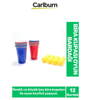 Özel Üretim Eğlenceli Özel Gün Beer Pong Renkli Büyük 12 Karton Bira Kupası 12 Toplu Oyun Bardağı
