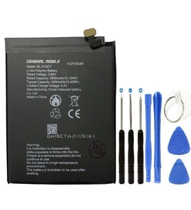 General Mobile GM20 Pil Batarya BL-A15CT+Tamir Set 4000 mAh
