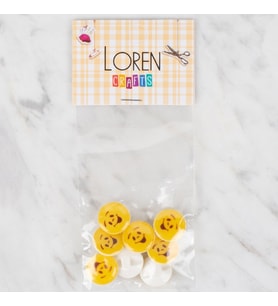 Crafts 8 Li Sarı Düğme - 671