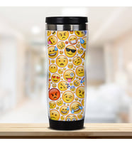 Emoji Tasarımlı Termos Bardak