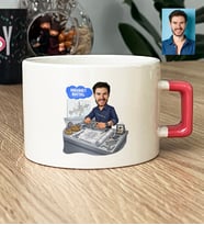 Kişiye Özel Karikatürlü Makine Mühendisi Lüks Fincan Mühendisler Günü Hediyesi