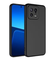 Xiaomi Mi 13 Kılıf Kamera Korumalı iÇi Süet Dokulu Lansman Tipi Silikon (Siyah)