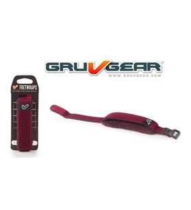 Gruv Gear FW-1PK-BGY-MD FretWrap Bordo (Medium) 5 Telli Bas ve 7 Telli Gitar Uyumlu, İstenmeyen Titreşimleri Keser, Susturucu Bant