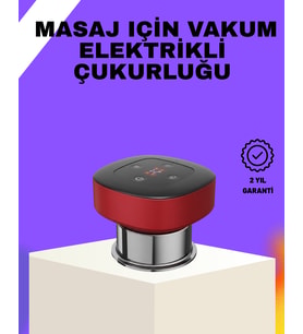 Vakumlu Masaj Aleti Çok Kademeli Emme Isıtmalı Ev Tipi Terapi