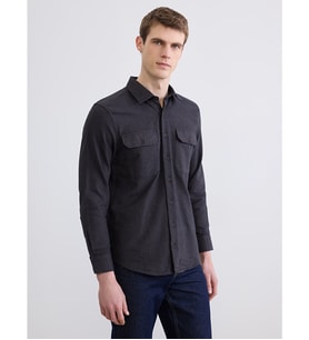 LCWAIKIKI Classic Kahverengi Loose Fit Erkek Gömlek