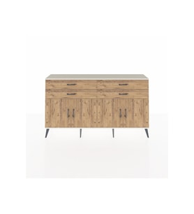 Arges Konsol 2 Raflı 4 Çekmeceli 8 Kapaklı 176x30x99 Aytaşı-Çam