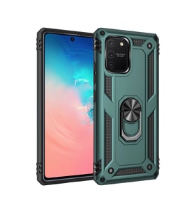 Galaxy A91 / S10 Lite Kılıf Sofya Yüzüklü Kapak - Yeşil