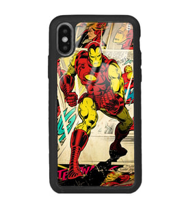 iPhone Xs Max iron Man Demir Adam Tasarımlı Glossy Telefon Kılıfı