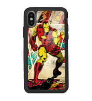 iPhone Xs Max iron Man Demir Adam Tasarımlı Glossy Telefon Kılıfı