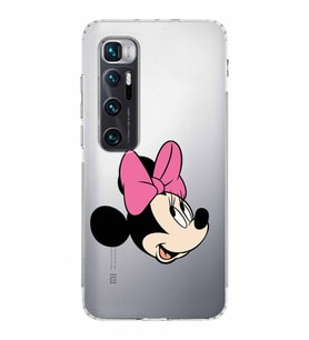 Xiaomi  Mi 10 Ultra  Kamera Korumalı Kapak Minnie Mouse Tasarımlı Şeffaf  Kılıf