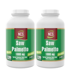 Ncs &reg; Saw Palmetto 1000 Mg 2 Kutu 360 Tablet Çinko Complex (Renksiz)