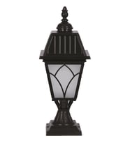 AVONNI BSU-68038-BSY-OP Siyah Boyalı Dış Mekan Aydınlatma E27 Aluminyum Cam 23cm