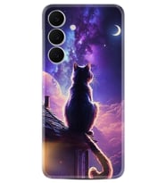 Samsung Galaxy S25 FE Kılıf Boutique Baskılı Resimli Damdaki Kedi Pcode -091
