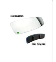 İç dikiz ayna lastikli geçme geniş açılı 300mm*80mm (Siyah)