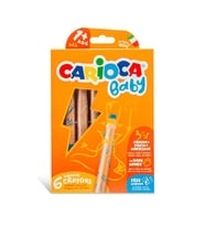 Carioca Baby Jumbo Ahşap Gövdeli 3in1 Boya Kalemi 6’lı 42817