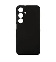 Galaxy S24 Plus Kılıf Lüx Kamera Koruma Çıkıntılı Soft Silikon (Siyah)