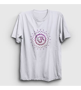 Presmono Unisex Beyaz Om Sembol Meditasyon Hediye Yoga T-Shirt 512870tt (Beyaz)