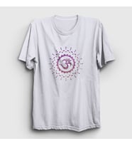 Presmono Unisex Beyaz Om Sembol Meditasyon Hediye Yoga T-Shirt 512870tt (Beyaz)