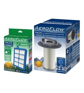 AeroFlow® Philips Marathon FC9202/03 Uyumlu Filtre Seti  1x FC8038/01 - 1x FC8048/01 (Optimal Hepa)