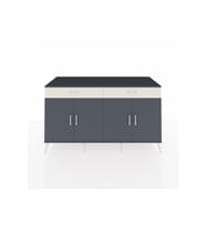Kronos Konsol 4 Raflı 2 Çekmeceli 4 Kapaklı 176x59x99 Antrasit-Antrasit/Aytaşı