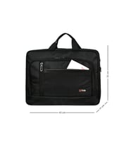 GALB Leather Evrak Cantasi Unisex Siyah 16.5 Inc Laptop & Cantasi