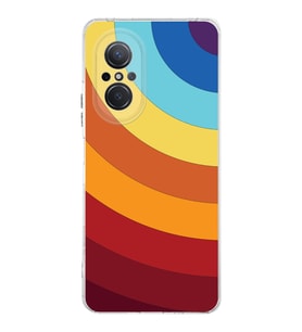 Huawei Nova 9 Se  Kamera korumalı Kapak Renk Cümbüşü Tasarımlı  Şeffaf Kılıf