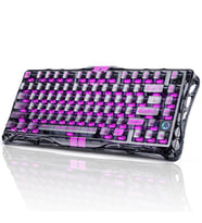 GravaStar Mercury V75 Lite Manyetik Switch Gaming Klavye, Kablolu, İngilizce Q, Transparent Black