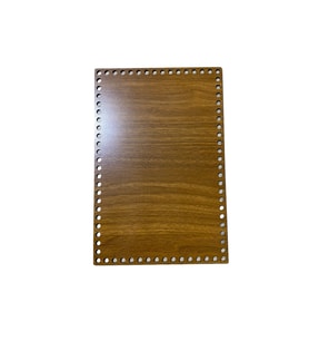 Ahşap Dikdörtgen Sepet Tepsi Tabanı 30x20 cm Ceviz Çift Yüz 3 mm MDF