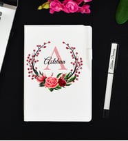Sevgiliye Kişiye Özel Hediye Defter ve Roller Kalem Hediye Seti