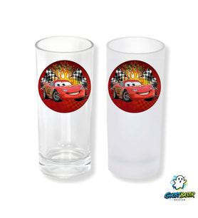 Cars Mcqueen Buzlu / Buzsuz Seçenekli Rakı Bardağı – 1 Adet Şık Sunum Bardağı 0249