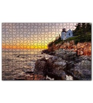 Cakapuzzle Acadia Milli Parkı'nda Günbatımı ve Deniz Puzzle Yapboz MDF (Ahşap) (120 Parça)