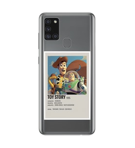Samsung Galaxy A21S Uyumlu Toy Story Minimalist Poster Desenli Şeffaf Telefon Kılıfı
