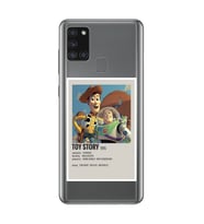 Samsung Galaxy A21S Uyumlu Toy Story Minimalist Poster Desenli Şeffaf Telefon Kılıfı