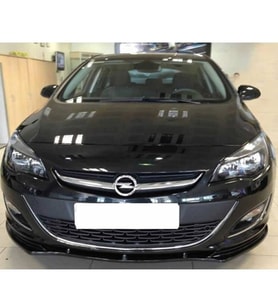 Opel Astra J HB Ön Lip Parlak Siyah Plastik Ön Ek Karlık 2012 2013 2014 2015 Makyajlı Kasa karlık+bodykit+ek