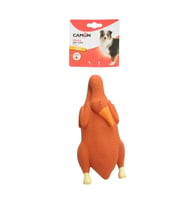 Camon İç Dolgulu Lateks Gıcırtılı Hindi Şeklinde Eğlenceli Köpek Oyuncağı 23,5 Cm