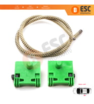 Renault Scenic MK1 JA0/1 FA0 1999 -2003 8200044416 İçin Arka Sol Kapı Cam Kriko Tamir Seti